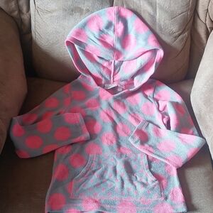 🍂🌷 Jumping Beans Pink and Gray Polka Dot Hoodie
